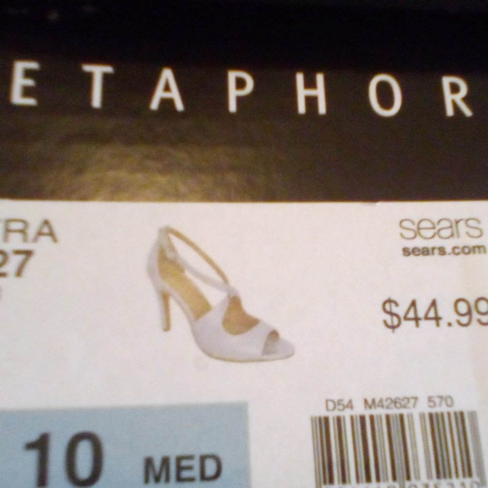 New In Box - Metaphor Snake Skin Design Open Toe … - image 6